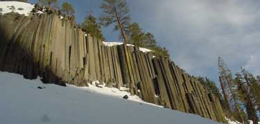Winter has arrived at Devils Postpile